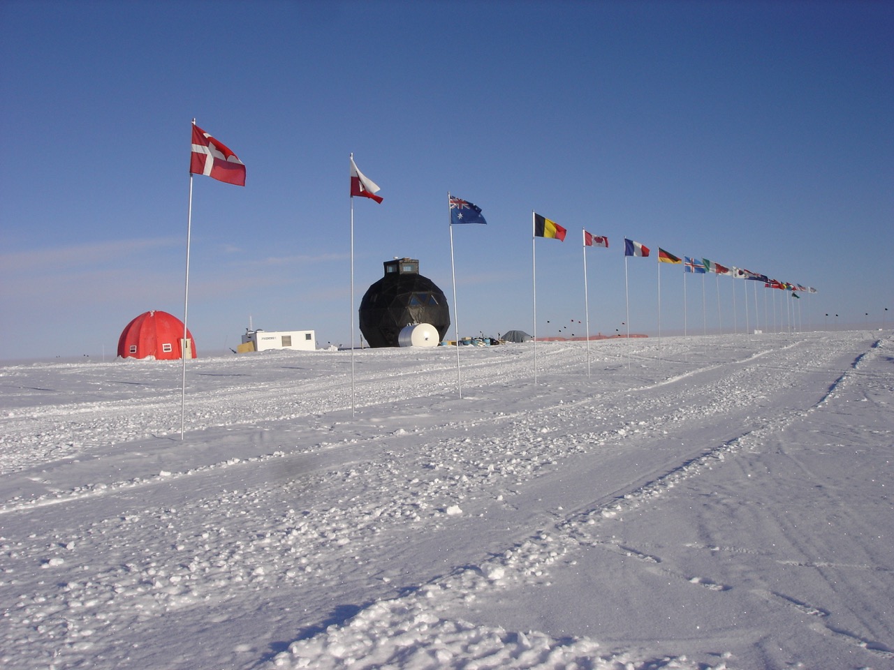 Greenland ice drilling site